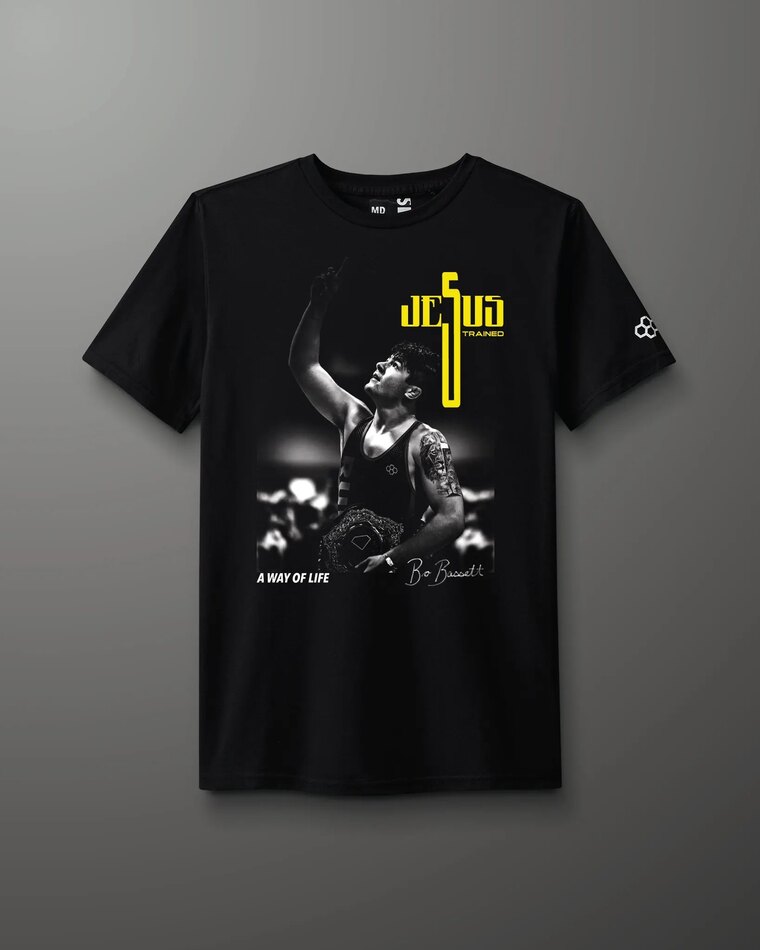 Jesus Trained Tee, front