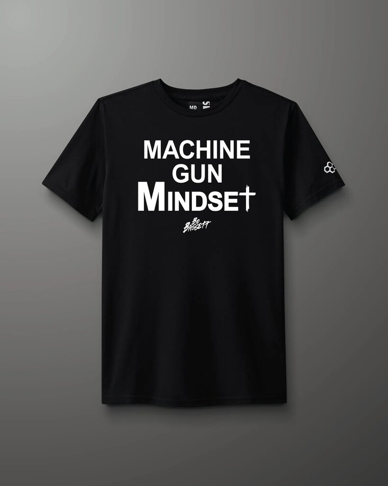 Machine Gun Mindset Tee, front